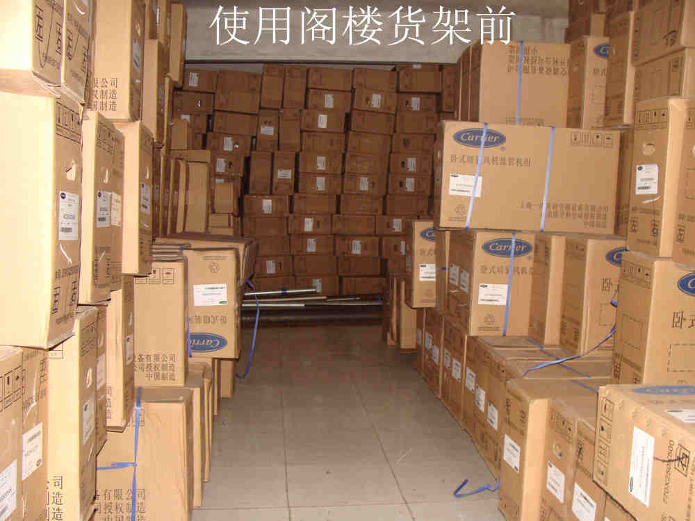 阁楼式货架使用前
